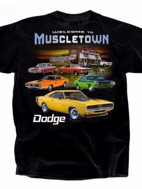 Welcome to Dodge Muscletown Short Sleeve T-Shirt - NEW Fast Ship